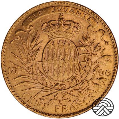 Monaco, 100 Franków 1896 r.