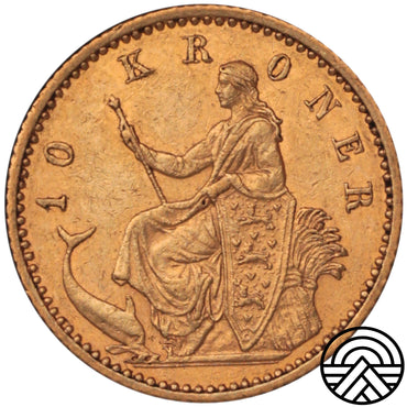 Dania, Chrystian IX, 10 Koron, 1900 r.