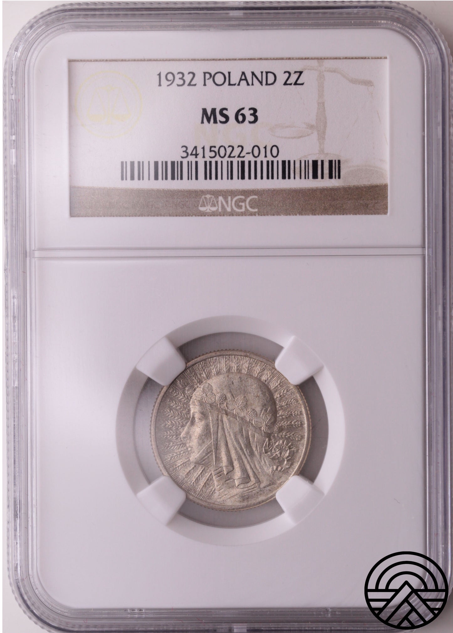 Polska, 2 Złote, 1932 r. Polonia NGC MS 63