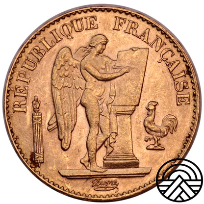 Francja, 20 Franków, 1897 r. "Anioł"