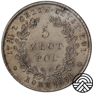 Polska, 5 Złotych, 1831 r. Powstanie Listopadowe