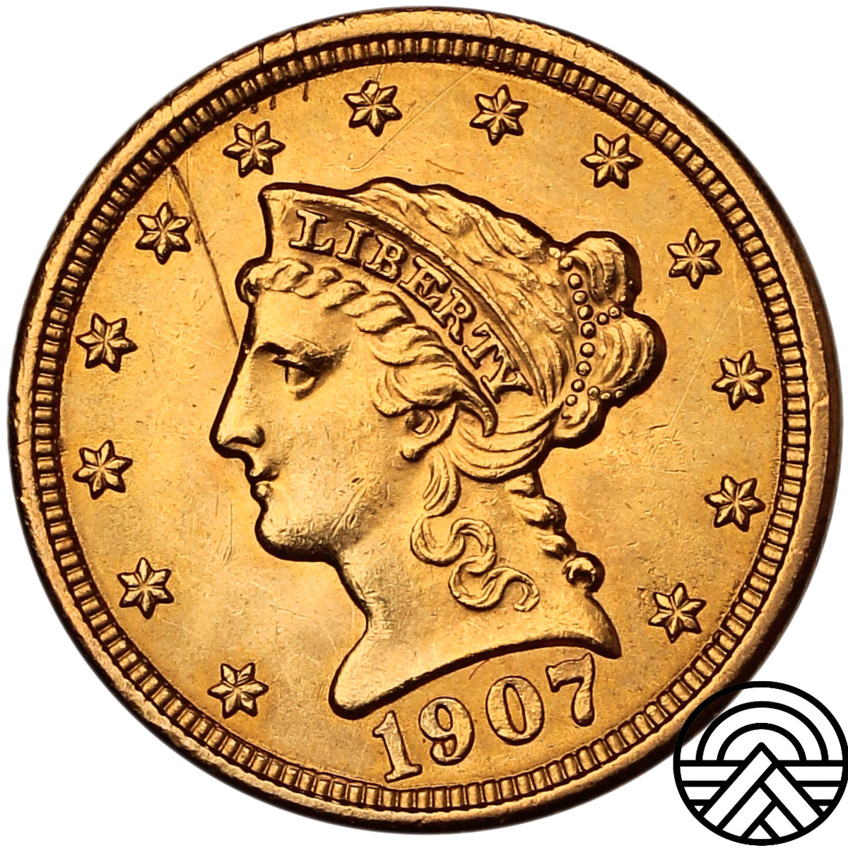 USA, 2.5 Dolara, 1907 r. "Liberty Head"