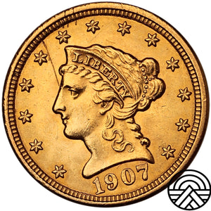 USA, 2.5 Dolara, 1907 r. "Liberty Head"