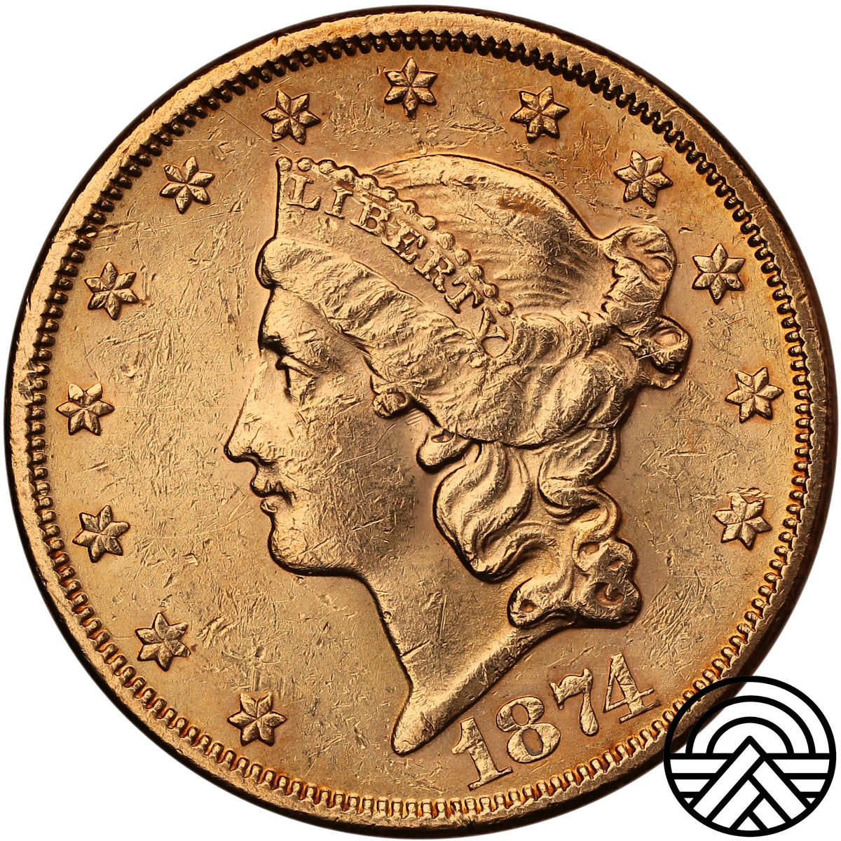 USA, 20 Dolarów 1874 r. "Liberty Head" San Francisco