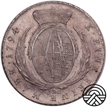 Niemcy, Saksonia, Fryderyk August III, Talar 1794 r. Drezno