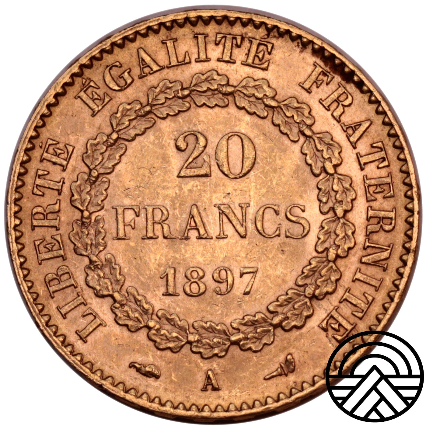 Francja, 20 Franków, 1897 r. "Anioł"