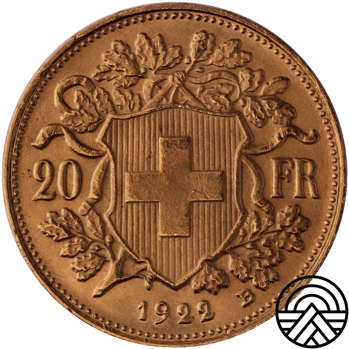 Szwajcaria, 20 Franków 1922 r.