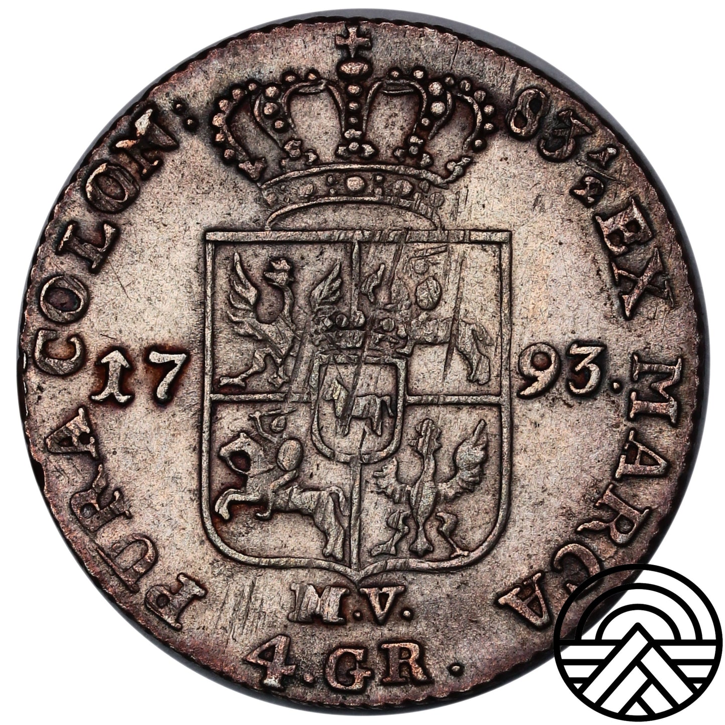 Polska, Stanisław August Poniatowski, 4 Grosze, 1793 r.