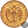 Austria, 20 Koron, 1908 r. 60-Lecie Panowania
