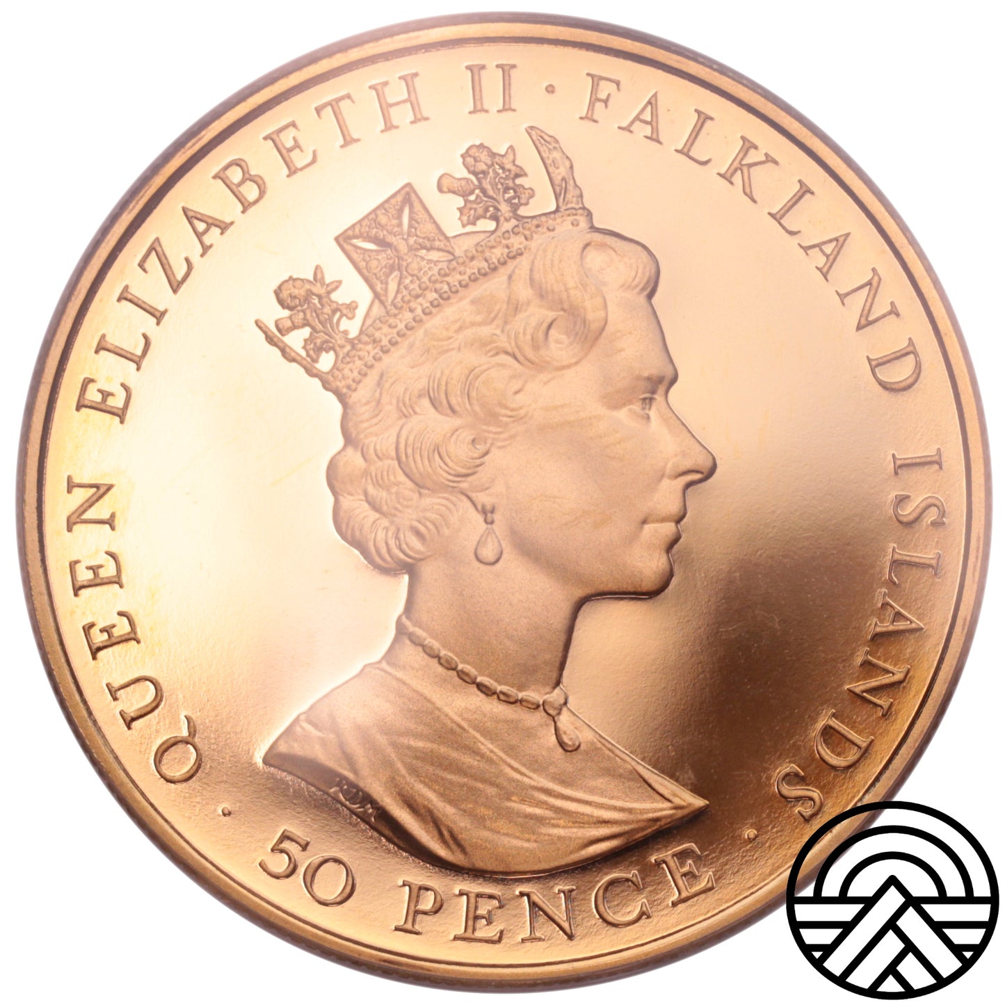 Falklandy, 50 Pensów, 1992 r. PCGS PR 67 DCAM