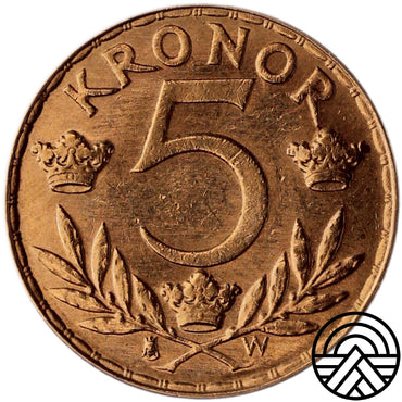 Szwecja, 5 Koron 1920 r.