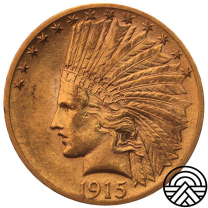 USA, 10 Dolarów, 1915 r. "Indianin" Filadelfia
