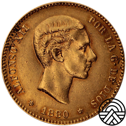 Hiszpania, 25 Peset 1880 r.