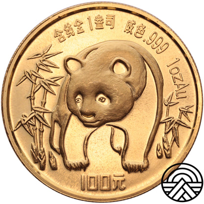 Chiny, 100 Yuanów 1986 r. 1 Oz. Au 999