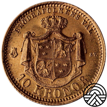 Szwecja, 10 Koron 1876 r.