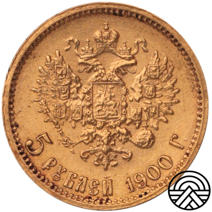 Rosja, Mikołaj II, 5 Rubli, 1900 r.