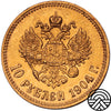 Rosja, Mikołaj II, 10 Rubli, 1904 r. Super!