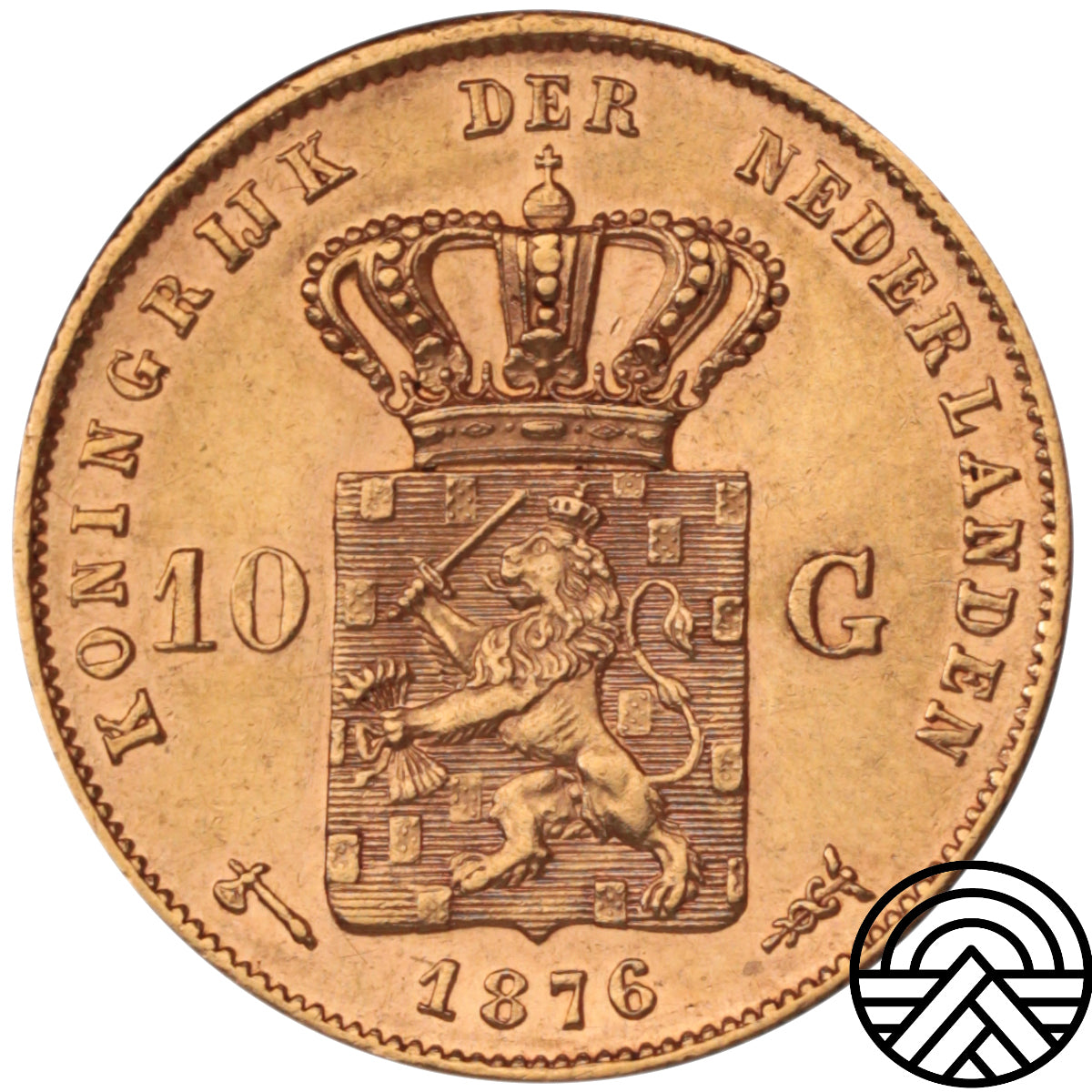 Holandia, 10 Guldenów, 1876 r.