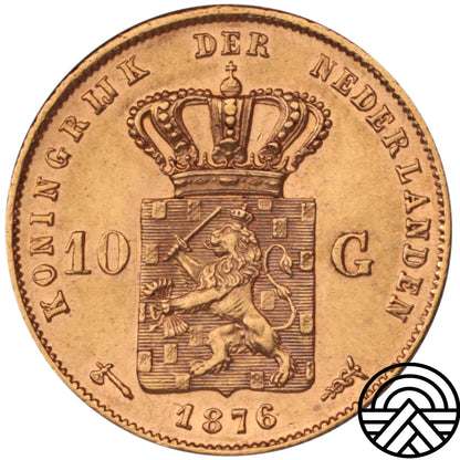 Holandia, 10 Guldenów, 1876 r.