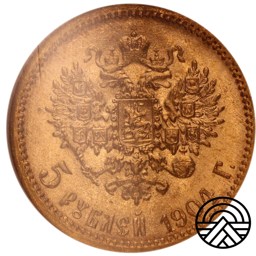 Rosja, Mikołaj II, 5 Rubli 1904 r.