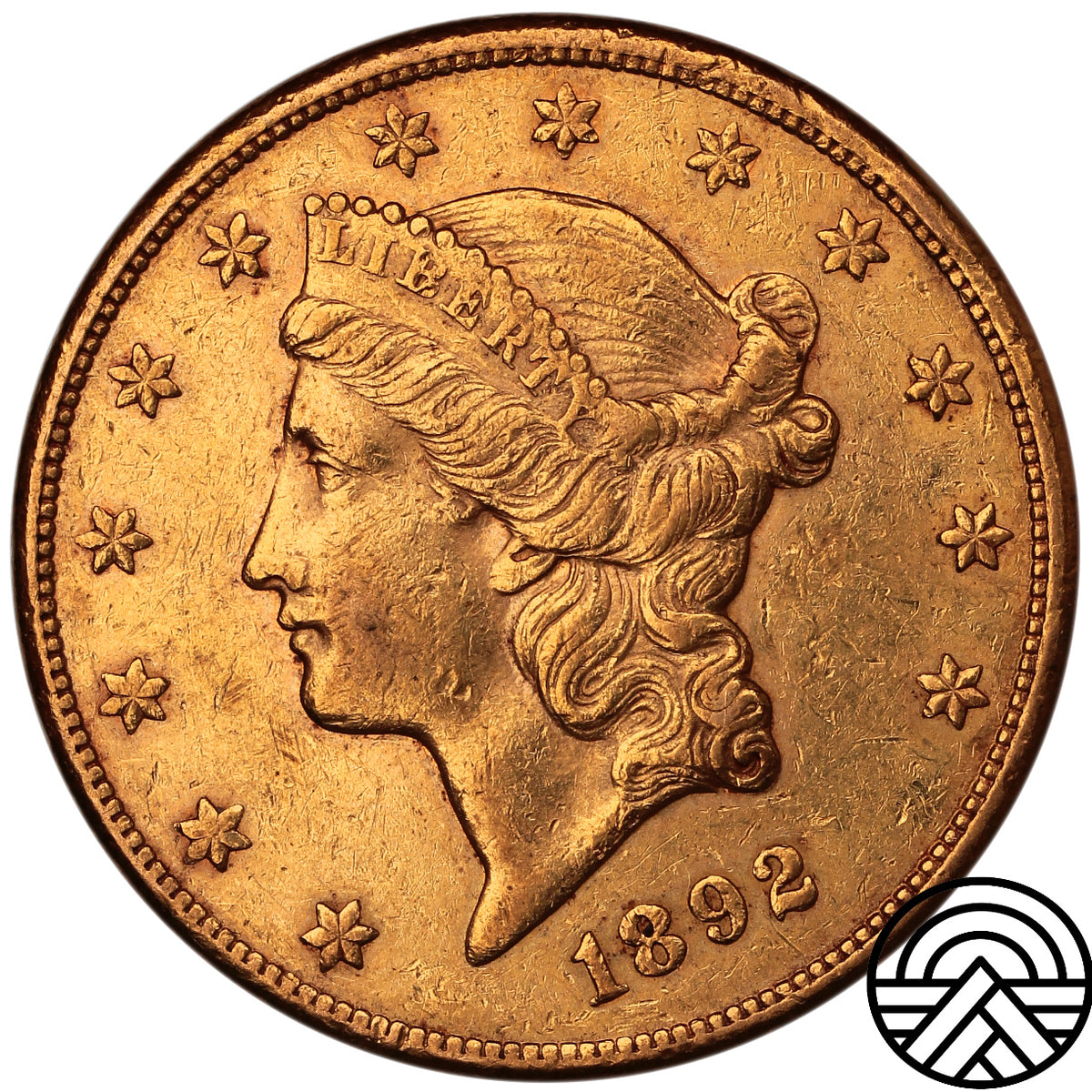 USA, 20 Dolarów 1892 r. "Liberty Head" Carson City Rzadka!