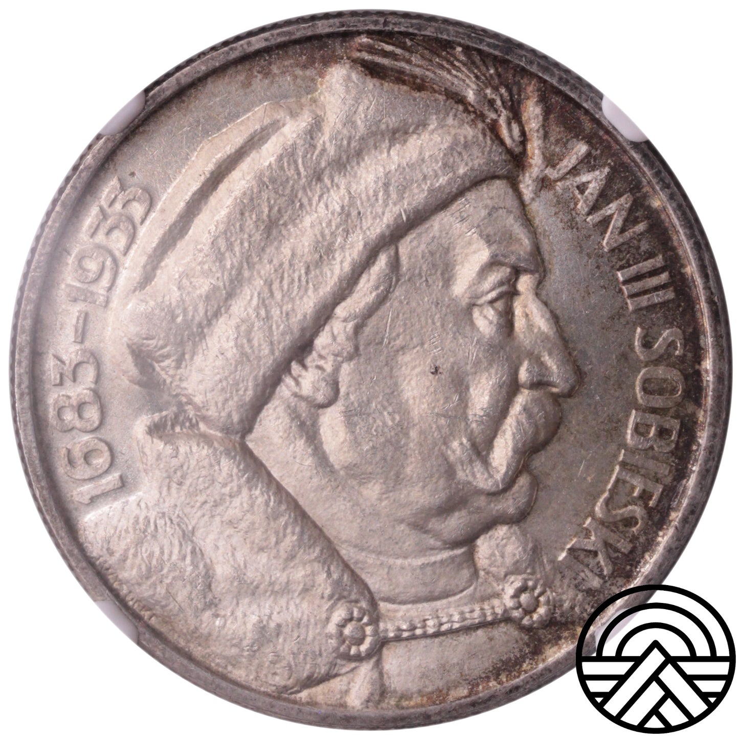 Polska, 10 Złotych, 1933 r. Jan Sobieski NGC MS 64