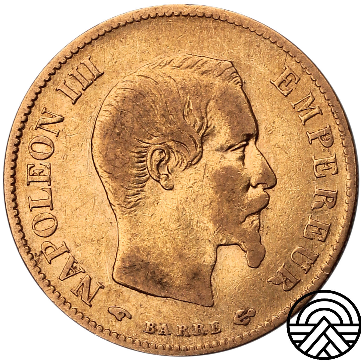 Francja, Napoleon III, 10 Franków, 1858 r. Paryż