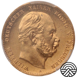 Niemcy, Prusy, 10 Marek, 1872 r. PCGS MS 65 PL