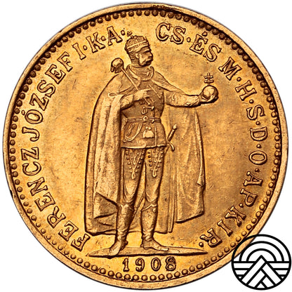 Węgry, 10 Koron, 1908 r. P