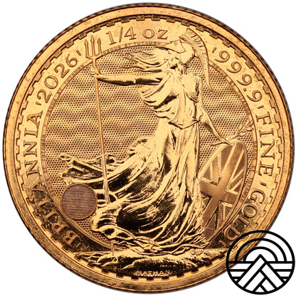 Wielka Brytania, 25 Funtów, 2026 r. 1/4 Oz Au 999,9