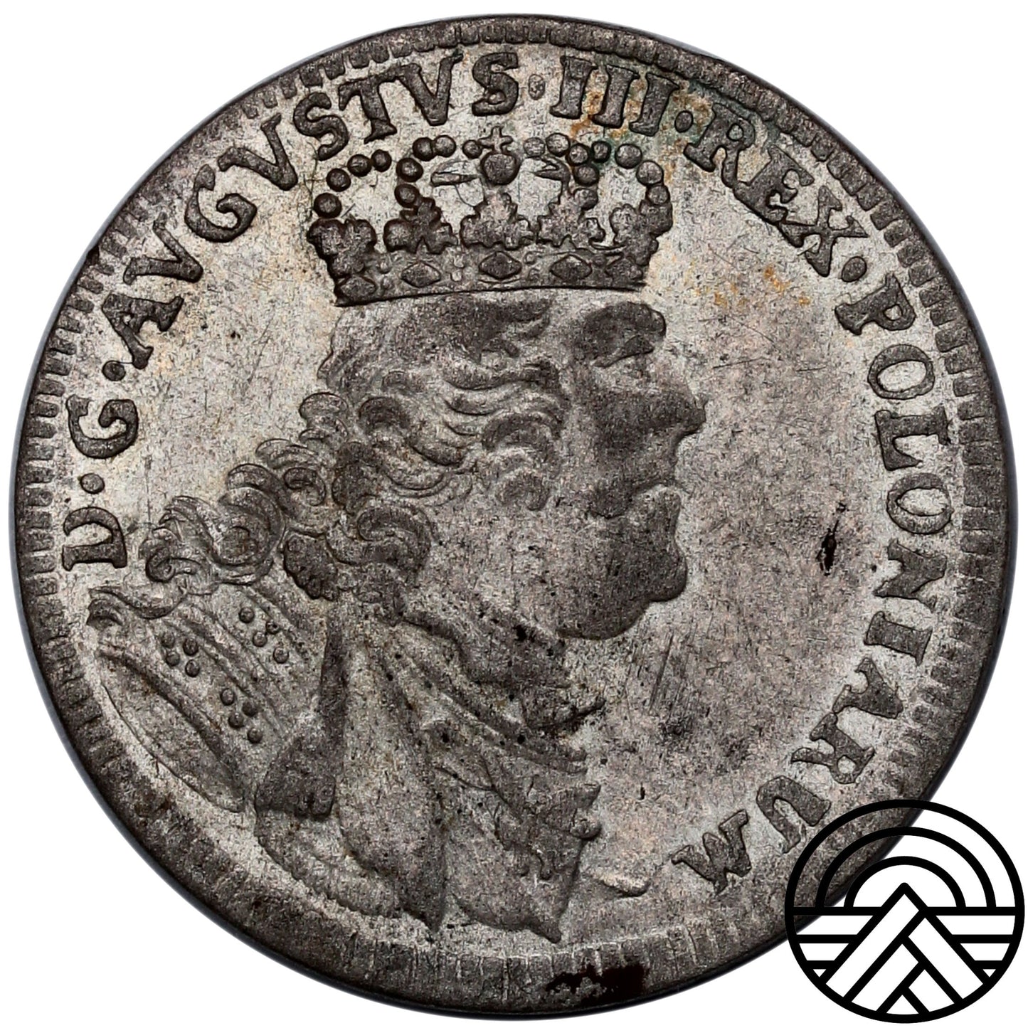 Polska, August III Sas, Szóstak, 1754 r. "IV" Rzadka!