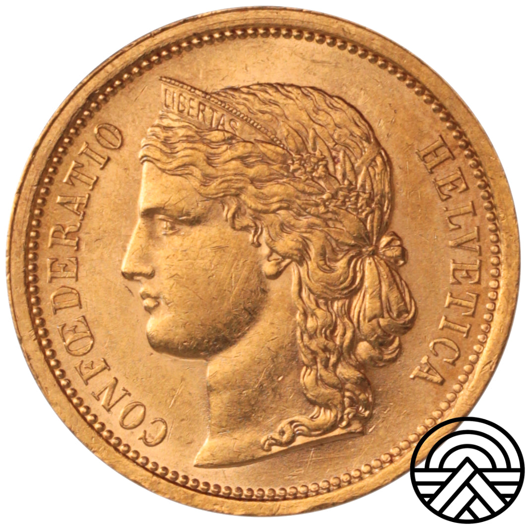 Szwajcaria, 20 Franków, 1886 r.