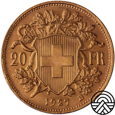 Szwajcaria, 20 Franków 1927 r.
