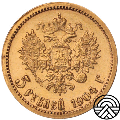 Rosja, Mikołaj II, 5 Rubli, 1904 r.