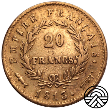 Francja, Napoleon I, 20 Franków 1813 r. Utrecht!