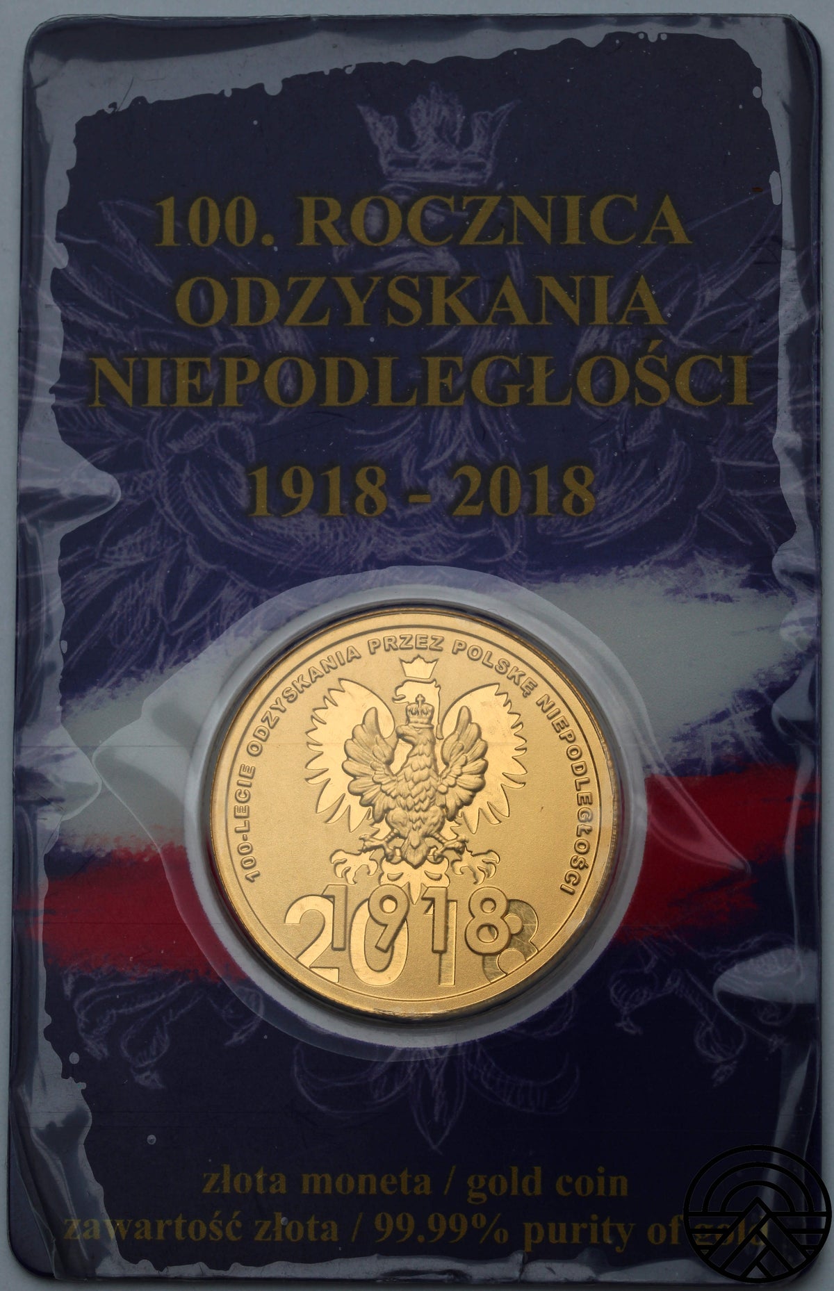 Polska, 25 Dolarów, 2018 r. 1/2 Oz Au 999.9