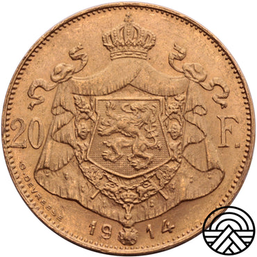 Belgia, 20 Franków, 1914 r.