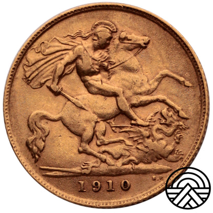Wielka Brytania, 1/2 Suwerena, 1910 r.