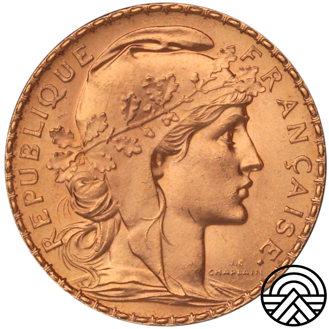 Francja, 20 Franków, 1914 r. Kogut