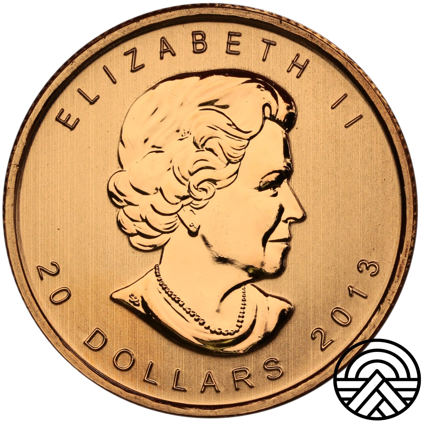 Kanada, 20 Dolarów, 2013 r. Liść Klonowy, 1/2 Oz Au 999,9