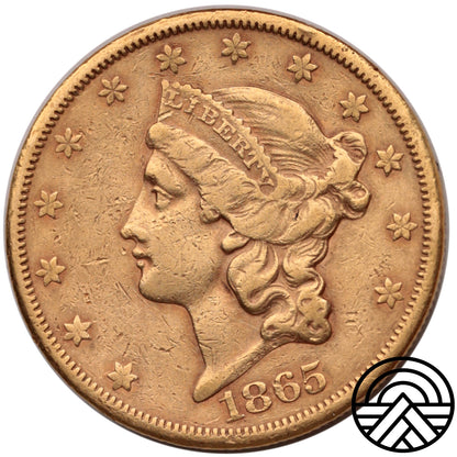 USA, 20 Dolarów 1865 r. "Liberty Head" San Francisco