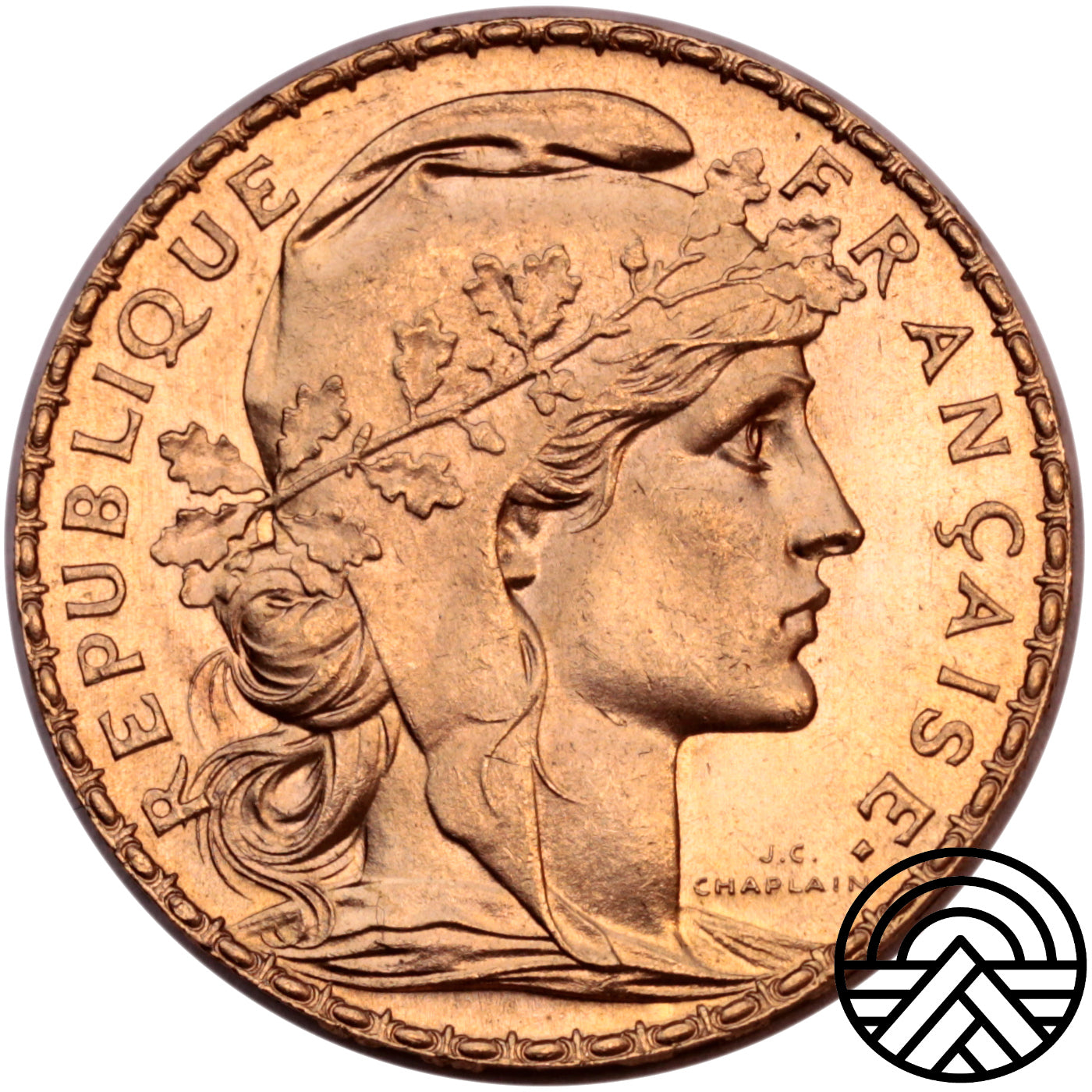 Francja, 20 Franków, 1911 r. Rzadsza!