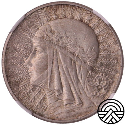 Polska, 5 Złotych, 1932 r. Jadwiga NGC MS 62