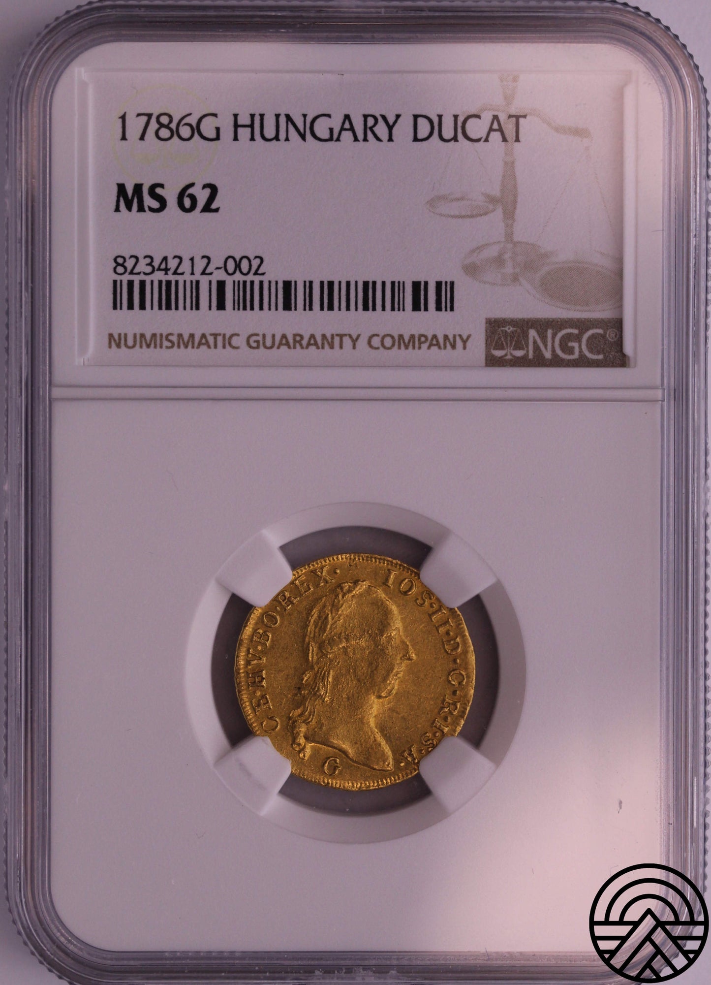 Węgry, Dukat 1786 r. NGC MS 62