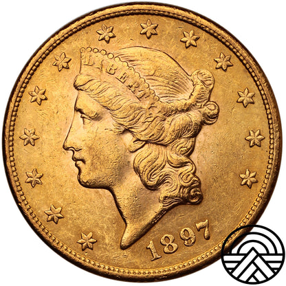USA, 20 Dolarów 1897 r. "Liberty Head" San Francisco