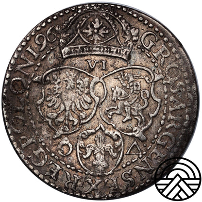 Polska, Zygmunt III Waza, Szóstak, 1596 r. Malbork