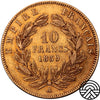 Francja, Napoleon III, 10 Franków, 1859 r. Paryż