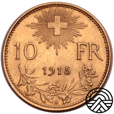 Szwajcaria, 10 Franków, 1915 r.