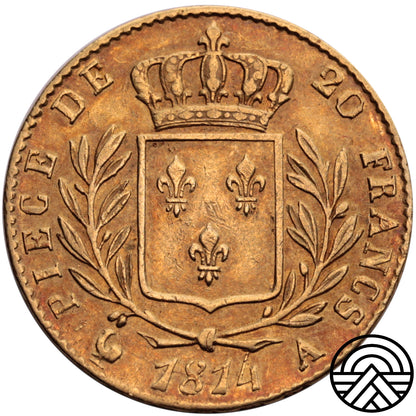 Francja, Louis XVIII, 20 Franków 1814 r. Paryż