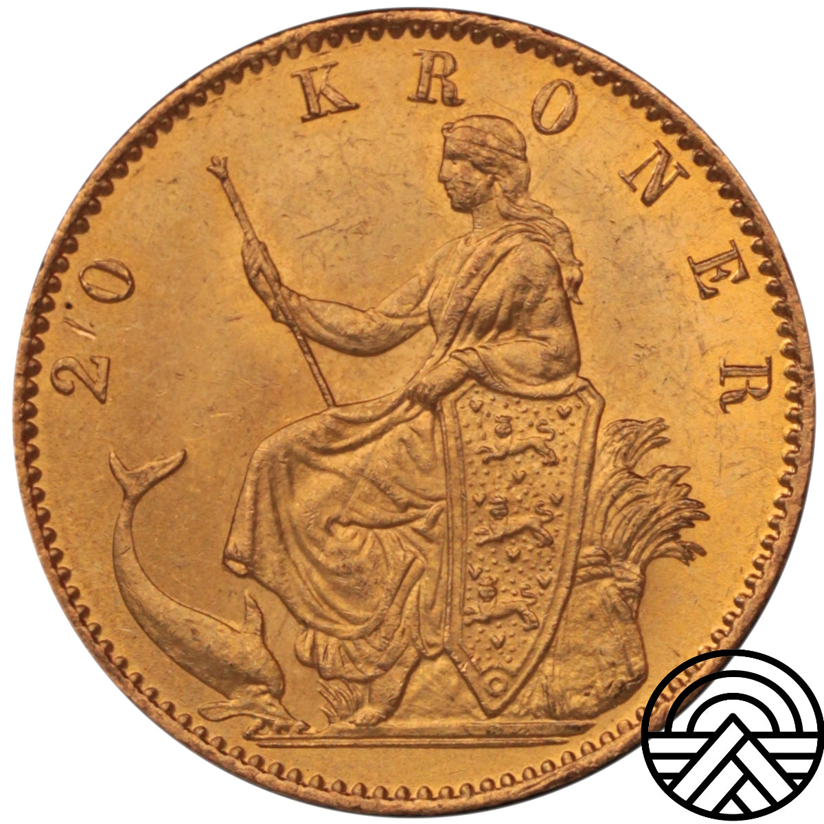 Dania, Chrystian IX, 20 Koron, 1873 r.